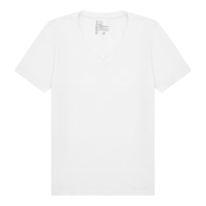 T-shirt Feminina Gola V - Branco