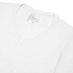 Custom Fit T-shirt Masculina Gola V - Branco
