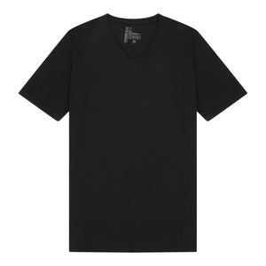 Custom Fit T-shirt Masculina Gola V - Preto