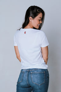 T-shirt Feminina Gola U - Branco